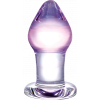 Glas Amethyst Rain - plug anale in vetro