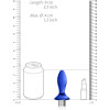 Plug in vetro con flogger Chrystalino Tail - Blue