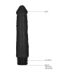 Vibratore realistico GC 8 Inch Thick Realistic Dildo Vibe - nero