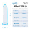 Glyde Strawberry Vegan preservativi alla fragola