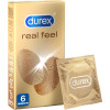 Durex Real Feel - preservativi anallergici 6 pezzi